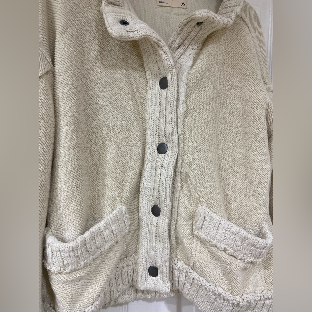 NEW We The Free Cream Cozy Cardigan - Cute in This Cardi in Tea - Picture 5 of 10